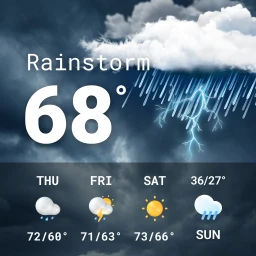 Значок Weather app - Radar & Widget